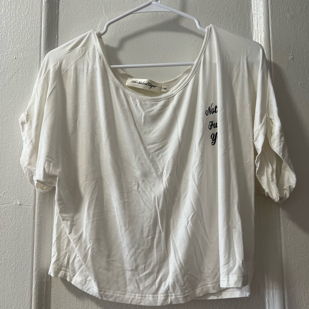 The Naked Tiger white tee